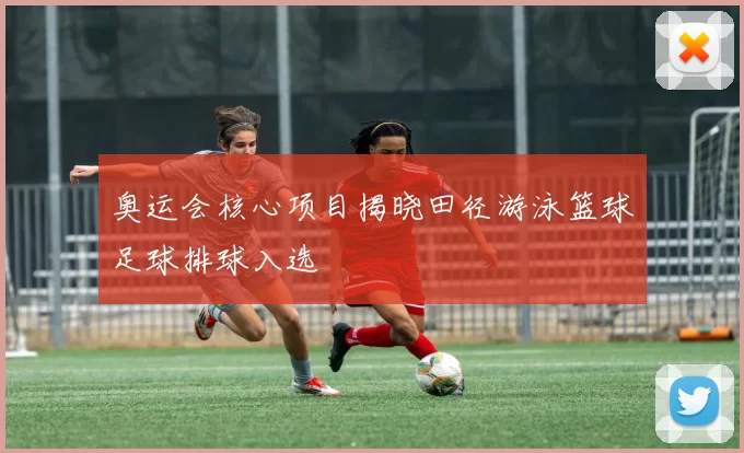 奥运会核心项目揭晓田径游泳篮球足球排球入选